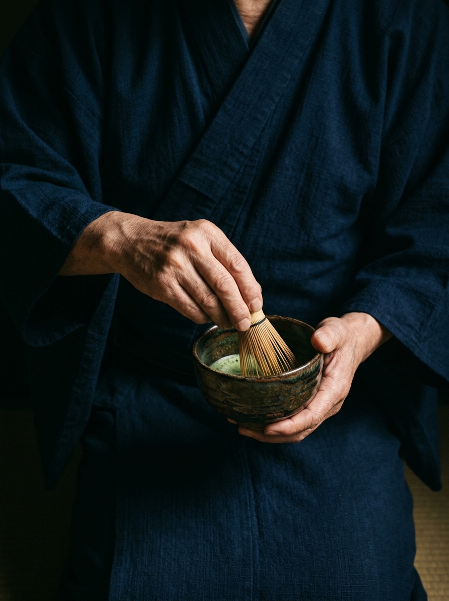 亭主の手元 — 茶を点てる所作